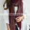 Wholesale Latest Colorful Striped Cotton Viscose Woman Shawl Scarf