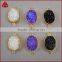Dazzling druzy oval connector amethyst tones white black crystal druzy drusy pendant with two bails                        
                                                Quality Choice