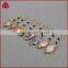 Fashion jewelry pure titanium rose quartz and jade stone arrowhead good hook earring