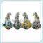 colorful small garden decorative polyresin birds