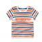 strips cotton children unisex t-shirt short sleeves baby unisex dress OEM service