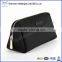 Black cosmetic pouch wholesale canvas cosmetic bag with zipper