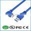 90 degree A male to microB usb 3.0 cable