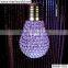 High quality lighting crystal bulb,crystal hanging bulb, crystal chandelier for wedding decoration(MHD-001)