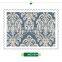 hot sale embossed pvc coated wallpaper, vivid blue classic damask wall paper for restaurant , elegant wall mural maker