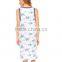 Women Cotton Scoop Neck Night Gown Pajamas