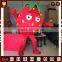 Funny fruit mascot costume red strawberry giant costume for promotion