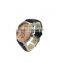 Men's 3 hands quartz leather bracelet watch