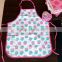 kitchen apron children kitchen&painting apron with customized logo,for girls pink plaid pattern