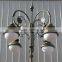 Cast aluminum street lamp round lamp holder with PC cover
