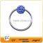 Natural colorful unique circular BCR magnetic fake nose piercing