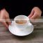 New arrivals english style porcelain dinnerware coffee tea cup set for hotel
