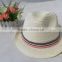 2015 most popular creative professional paper straw fedora hat for men's