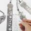 factory personalized special design metal bookmarks with ruler function