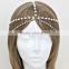 High quality luxury women bridal rhinestone pearl headpiece hair ornaments