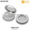 Custom Plastic Round Compact Powder Case Wholesale, Silver Powder Case                        
                                                Quality Choice