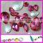 Top quality Real Rose color point back fancy crystal,jewelry rhinestones