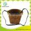 With plastic liner planter hanging basket