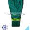 hot selling cheap breathable green with yellow reflective tapes separated workwear coverall