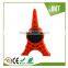 New design iron tower shape silicone alarm table clock