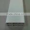 White PVC rectangular tube
