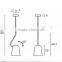 modern design iron pendant light stairs industrial style creative pendant light for home decor/Gallary/coffee bar