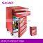 two drawer mini fridge with tool box