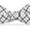 2016 hot selling cheap and fashion plaid mens silk bow tie for boys