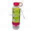 800ml BPA free plastic sports water bottle with infuser