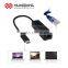 support cat 5 & cat 6 cable adepter connector from type c to RJ45 plug converter