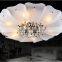 High quality crystal chandelier ceiling light cover ,decorative round parchment light shade for bedroom