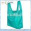 Recycle packable shopping bag & resuable foldable tote bag in Green color