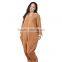 Adults Coral Fleece Plus Size Animal Brown Bear Footless Kigurumi Women Pajama Costume Onesie With 100% Cotton Jersey Hood