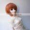 fashionable short straight brown bjd/blythe doll wig