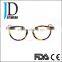 Light Tortoise Round Metal Bridge and Temple Glasses Spectacle Frames for Boys