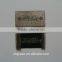 sewing on colth label,woven brand label for hat/cap