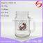 480ml hello kitty logo glass mason jar with factory price honey/jam bottle glass