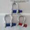 U.S.type rigging shackles, adjustable bow shackle and d shackle