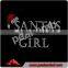 Santa's Girl Christmas Rhinestone Custom Bling Transfers For Holiday Decoration
