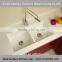 new design High gloss white triangle kitchen sink