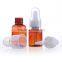 25ml/35ml amber color Plastic dropper Essential oil bottle