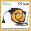 Metal wall mounted electric spring cable reel ,Europe Socket.