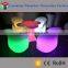 Cordless waterproof IP65 illuminated flashing multicolor change led table set