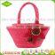 2017 new fashion hand craft women summer shoulder tote shopping sea beach straw bag