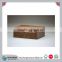 2016 Hot Sell Unfinished and Hinged cover pine wooden essential oil box 8 bottles