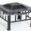 New style outdoor steel fire pit with BBQ