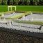 Base stone solid concrete deck block