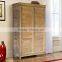 Furniture Fo Bed Room,Cabinet With Reclaimed Solid Teak Wood 2 Doors, with hanger and shelve inside
