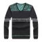 new fashion printing wool color combination sweater