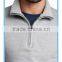 Mens sweatshirt with stand-up polo collar